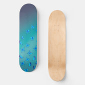 Blaue Schmetterlinge auf der Moonlight Skateboard (Vorderseite)