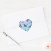 Blaue Schmetterlinge Aufkleber (Umschlag)