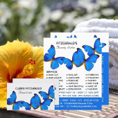 Blaue Schmetterlinge, Beautician, Schönheitssalon Flyer