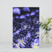 Blaue Schmetterlinge Briefpapier (Stehend Vorderseite)