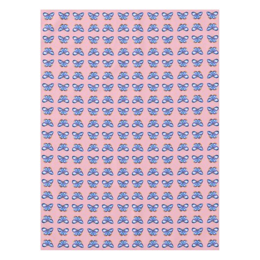 Blaue Schmetterlinge Custom Tablecloth Tischdecke (Vorderseite)