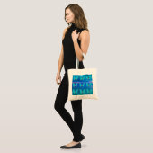 Blaue Schmetterlinge große Tote-Tasche Tragetasche (Vorderseite (Model))