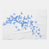 Blaue Schmetterlinge Handtuch (Horizontal)