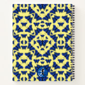 Blaue Schmetterlinge im lustig spielenden Muster i Notizblock (Rückseite)