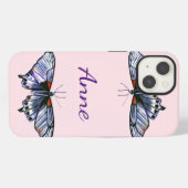 Blaue Schmetterlinge iPhone Hülle (Rückseite (Horizontal))