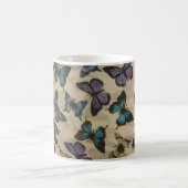 Blaue Schmetterlinge Kaffeetasse (Mittel)