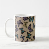 Blaue Schmetterlinge Kaffeetasse (Links)