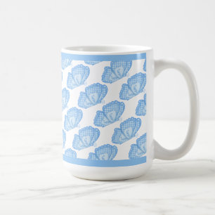 Blaue Schmetterlinge Kaffeetasse