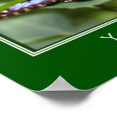 Blaue Schmetterlinge kreieren Ihr eigenes Angebot Poster (Ecke)