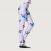 Blaue Schmetterlinge Leggings (Rechts)