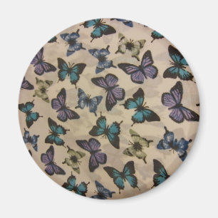 Blaue Schmetterlinge Magnet