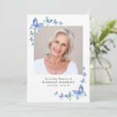 Blaue Schmetterlinge | Memorial Programm (Stehend Vorderseite)