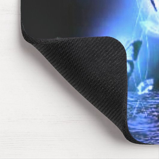 Blaue Schmetterlinge Mousepad (Ecke)