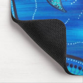 Blaue Schmetterlinge Mousepad (Ecke)