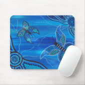 Blaue Schmetterlinge Mousepad (Mit Mouse)