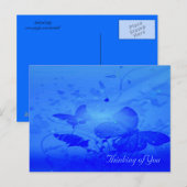 Blaue Schmetterlinge Postkarte (Vorne/Hinten)