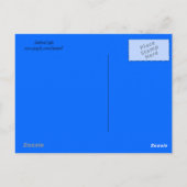Blaue Schmetterlinge Postkarte (Rückseite)