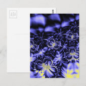 Blaue Schmetterlinge Postkarte (Vorne/Hinten)