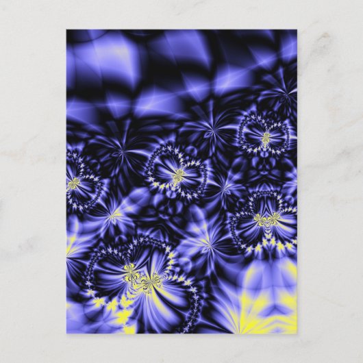 Blaue Schmetterlinge Postkarte (Vorderseite)