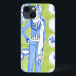 Blaue Schmetterlinge rund um das glamouröse Mädche Case-Mate iPhone Hülle<br><div class="desc">Blaue Schmetterlinge schweben in diesem Stück von Chariklia Zarris, um ein glamouröses Mädchen herum. Helle Farben bilden den Hintergrund dieses Drucks und fügen diesem Stück einige schöne Farben hinzu. Holen Sie sich jetzt Ihr Exemplar!</div>
