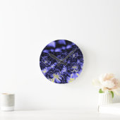 Blaue Schmetterlinge Runde Wanduhr (Zuhause)