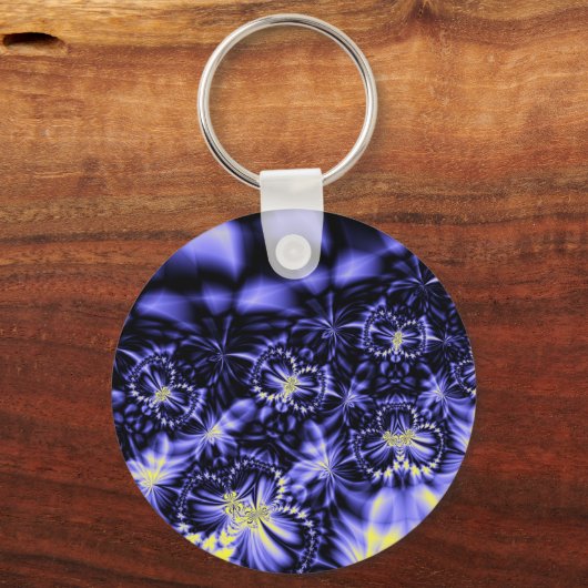 Blaue Schmetterlinge Schlüsselanhänger (Vorderseite)