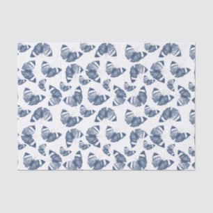 Blaue Schmetterlinge Seidenpapier