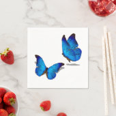Blaue Schmetterlinge Serviette (Beispiel)