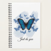 Blaue Schmetterlinge - Spiralplaner mit Hartcover Planer (Vorderseite)