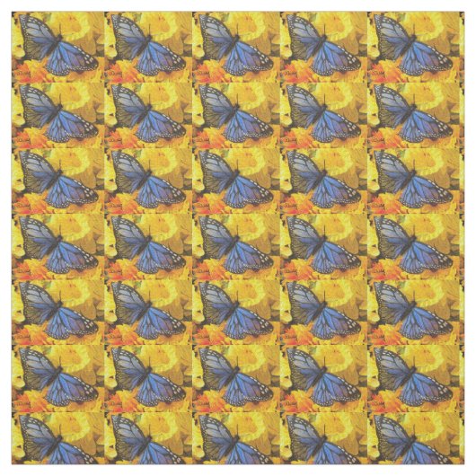 Blaue Schmetterlinge Stoff (Muster)