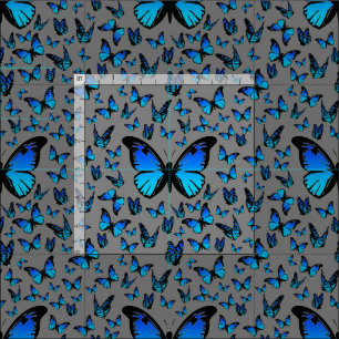blaue Schmetterlinge Stoff