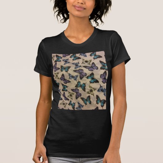 Blaue Schmetterlinge T-Shirt (Vorderseite)