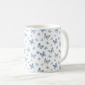 Blaue Schmetterlinge Tasse (VorderseiteRechts)