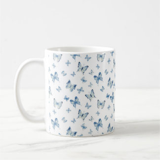 Blaue Schmetterlinge Tasse