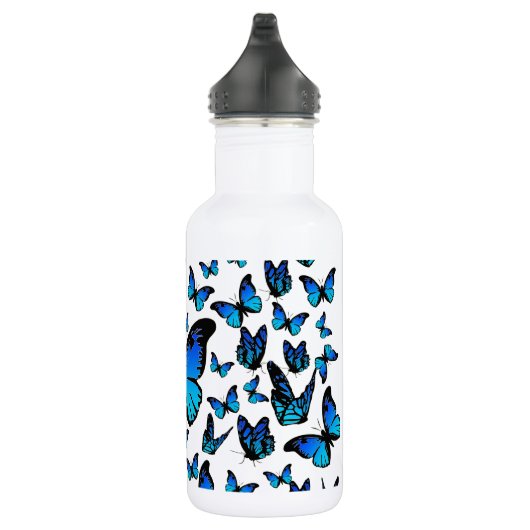 blaue Schmetterlinge Trinkflasche (Rechts)