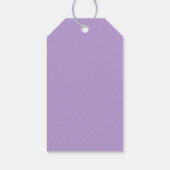 Blaue Schmetterlinge und Lavendelmarke Geschenkanhänger (Rückseite)
