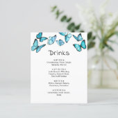 Blaue Schmetterlinge. Whimsical Wedding Drinks Men (Stehend Vorderseite)