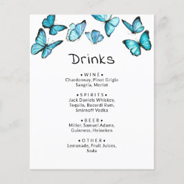 Blaue Schmetterlinge. Whimsical Wedding Drinks Men