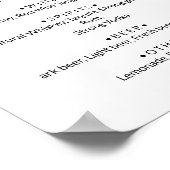 Blaue Schmetterlinge. Whimsical Wedding Drinks Men Poster (Ecke)