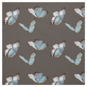 Blaue Schmetterlinge wiederholen Muster Stoff