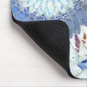 Blaue Schmetterlings-Flügel-Kunst Mousepad (Ecke)