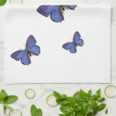 blaue Schmetterlings-Geschirrtücher Handtuch (Gefaltet)