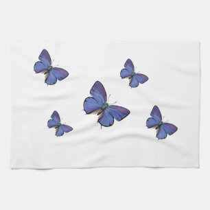 blaue Schmetterlings-Geschirrtücher Handtuch
