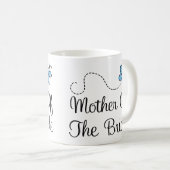 Blaue Schmetterlings-Hochzeits-Mutter der Kaffeetasse (VorderseiteRechts)