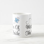 Blaue Schmetterlings-Hochzeits-Mutter der Kaffeetasse (Mittel)