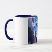 Blaue Schmetterlings-Kaffee-Tasse Tasse (Links)