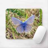 Blaue Schmetterlingsmuse Mousepad (Mit Mouse)