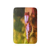 Blaue Schmetterlingsnatur Abstrakt erschüttert Badematte (Vorderseite Vertikal)