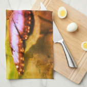 Blaue Schmetterlingsnatur Abstrakt erschüttert Geschirrtuch (Viertel Falte)