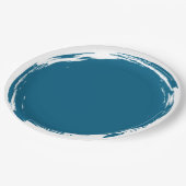 Blaue Schmiereplatte Pappteller (Schrägansicht)